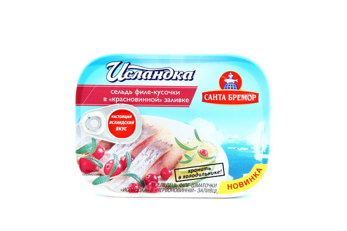 Icelandic Herring Fillet in Red Wine 125g