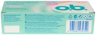 O.b. ProComfort Super Tampons 16ct — photo 4