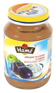 Hame Apple and Plum Puree with Cottage Cheese 190g — photo 4