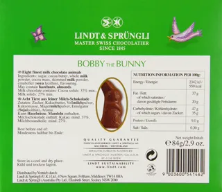 Lindt Bobby Rabbit 84g (pack of 2, 20 sweets total) — photo 12