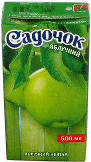 Sadochok Apple Nectar Tetra Pak 500ml — photo 7