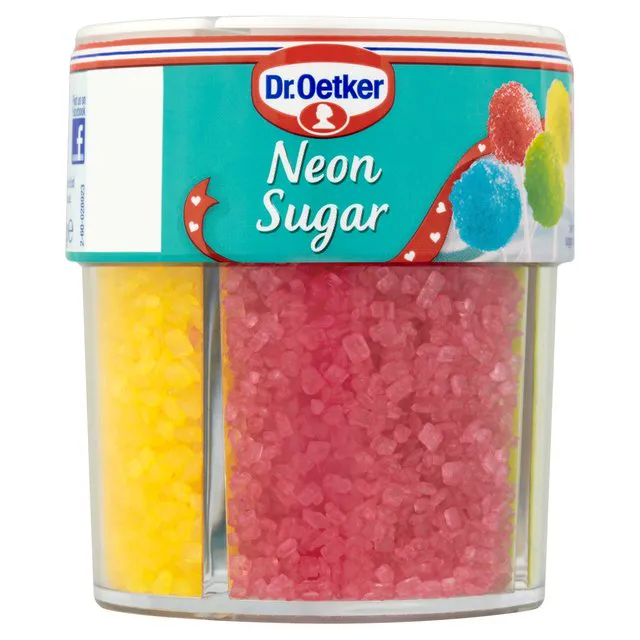 Dr Oetker Neon Sugar 4-Cell Jar