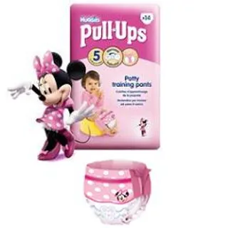 Huggies Потягніть Ups навчальні трусики для дівчат, 16 шт., малий розмір — фото 2