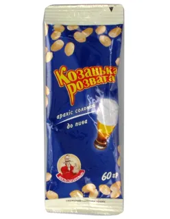 Kozatska Rozvaga Roasted Salted Peanuts for Beer 60g — photo 4