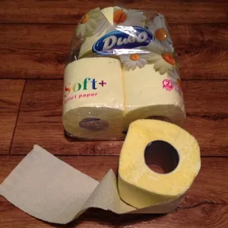 Dyvo Yellow 2-ply Toilet Paper 4pcs — photo 2