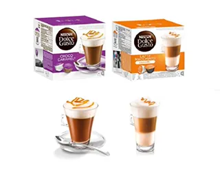 Nescafe Dolce Gusto coffee pods CARAMEL COLLECTION, Latte Caramel Caramel + Chococino, pack of 2, 32 pods, 16 servings — photo 2