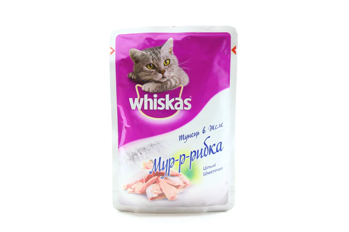 Whiskas Мур-р-рибка Тунець в желе для котів пауч 85г