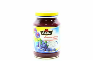 HAMÉ S.r.o. blueberry and cheese puree for children from 6 months glass jar 190g — photo 5