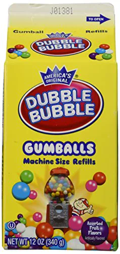 Жувальні кульки Dubble Bubble для автомата 12 унцій, коробка