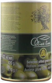 Olives (green) Selected pitted 420g tin — photo 2