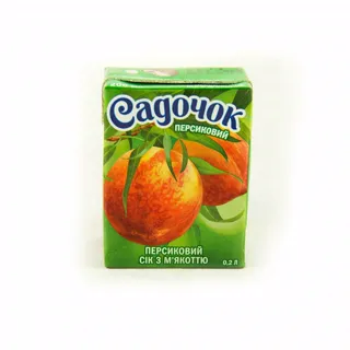 Sadochok Peach Juice with Pulp Sterilized 0.2L — photo 9