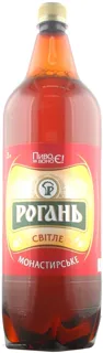 Rohan Monastyrske Light Pasteurized Beer 2000ml — photo 3