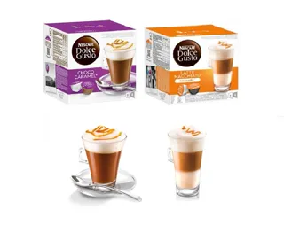 Nescafe Dolce Gusto coffee pods CARAMEL COLLECTION, Latte Caramel Caramel + Chococino, pack of 2, 32 pods, 16 servings — photo 4