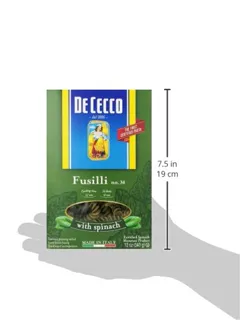 De Cecco Fusilli with Spinach, 12 oz (12 pack) — photo 3