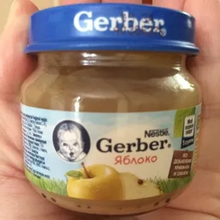 Fruit Puree for Children Apple from 4 Months 80g Jar — photo 5