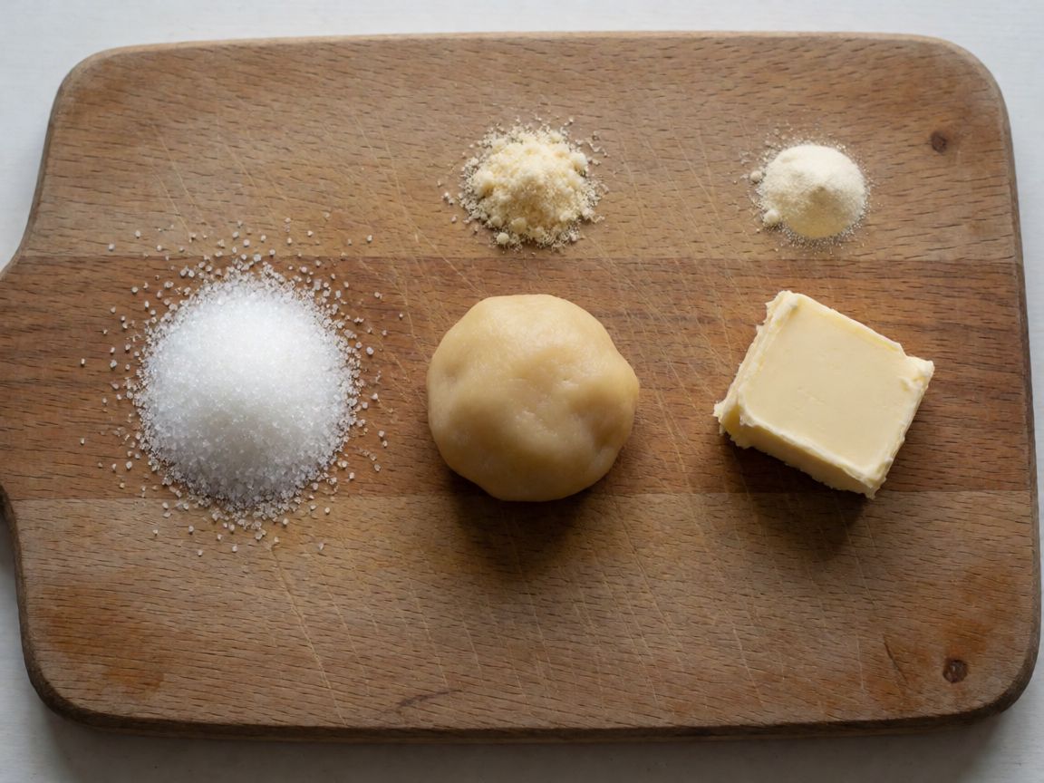 Saffron Buns — filling (ingredients): Caster sugar, Marzipan, Butter, vanilla powder