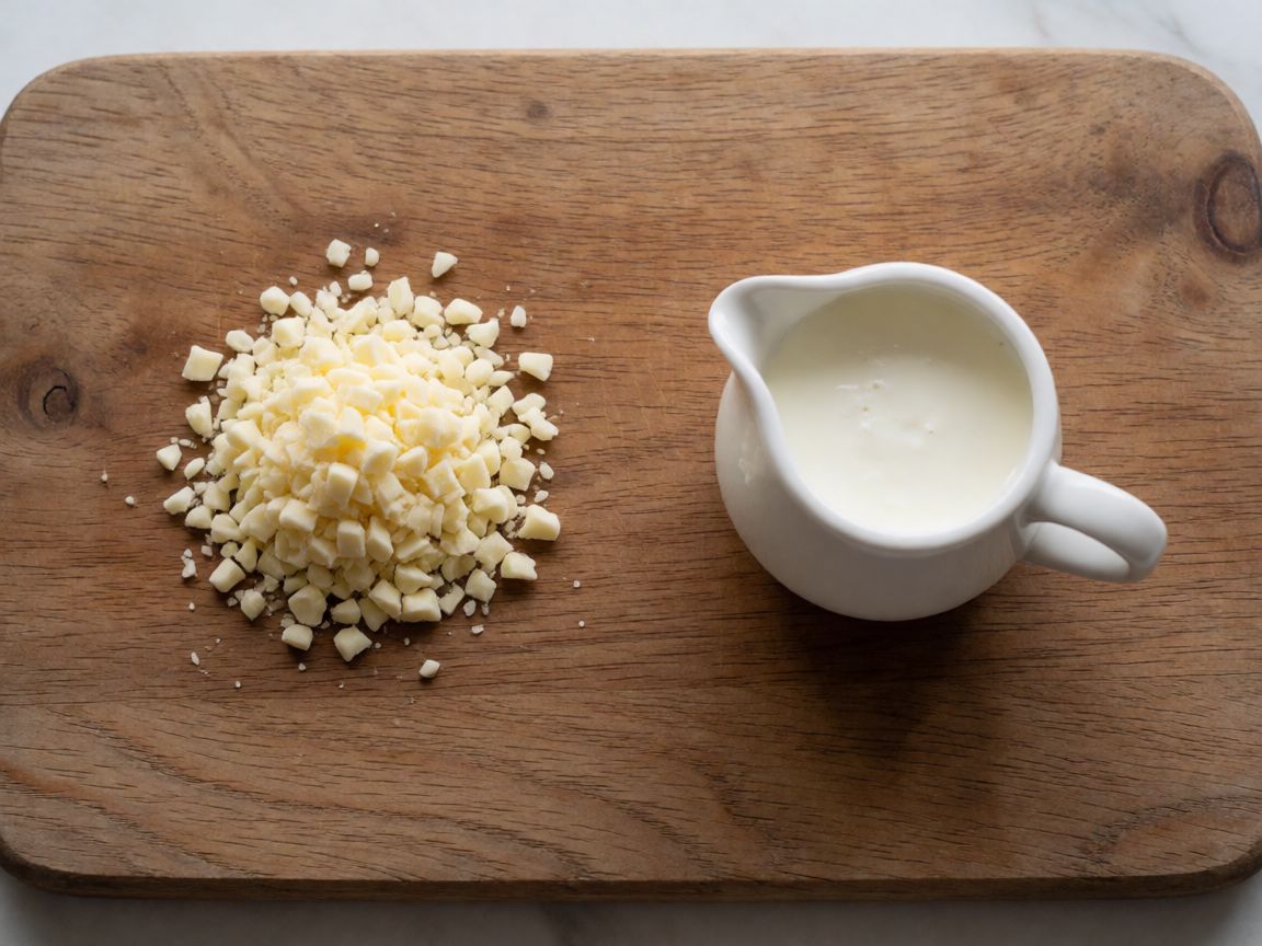 Panna Cotta with Orange and Liquorice — White chocolate mousse (ingredients): white chocolate, double cream