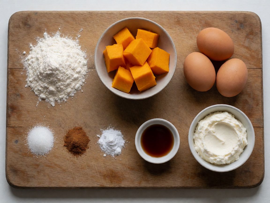 Pumpkin Roulade — ingredients: Plain flour, Pumpkin, Eggs, Caster sugar, Baking powder, Cinnamon