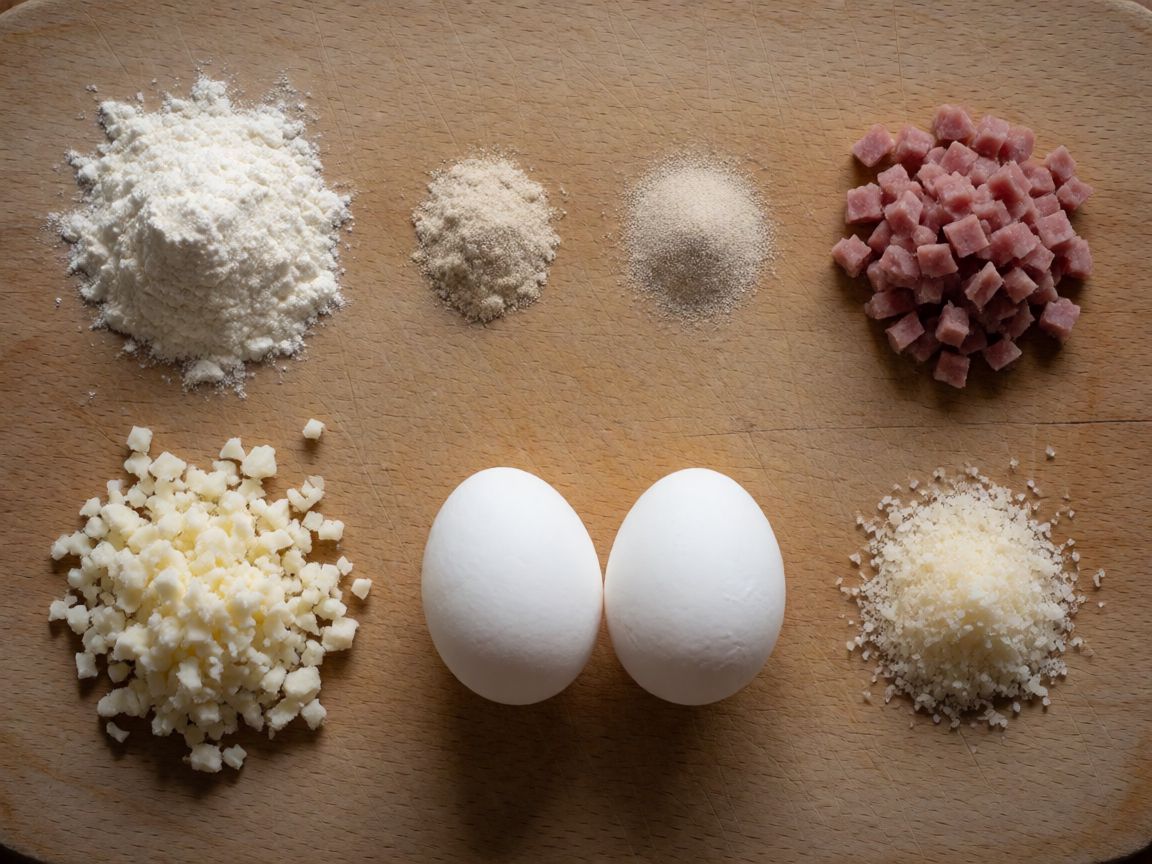 Neapolitan Tortano — ingredients: Plain flour, Lard, Yeast, Black pepper, Salt, Water